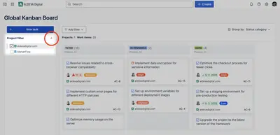 Global Kanban Board for Jira for Atlassian — screenshot