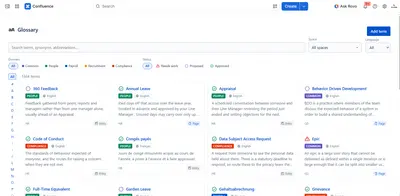Glossary - Terminology Manager for Atlassian — screenshot