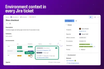 Golive | Environment Planning & Deployment Tracking for Jira for Atlassian — screenshot
