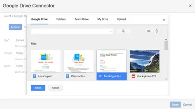 Google Drive Connector for Confluence for Atlassian — screenshot