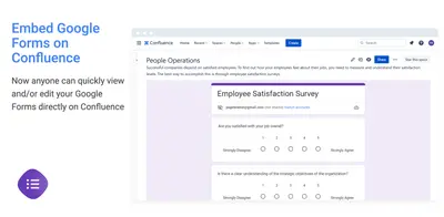 Google Forms for Confluence (PageBrain) for Atlassian — screenshot
