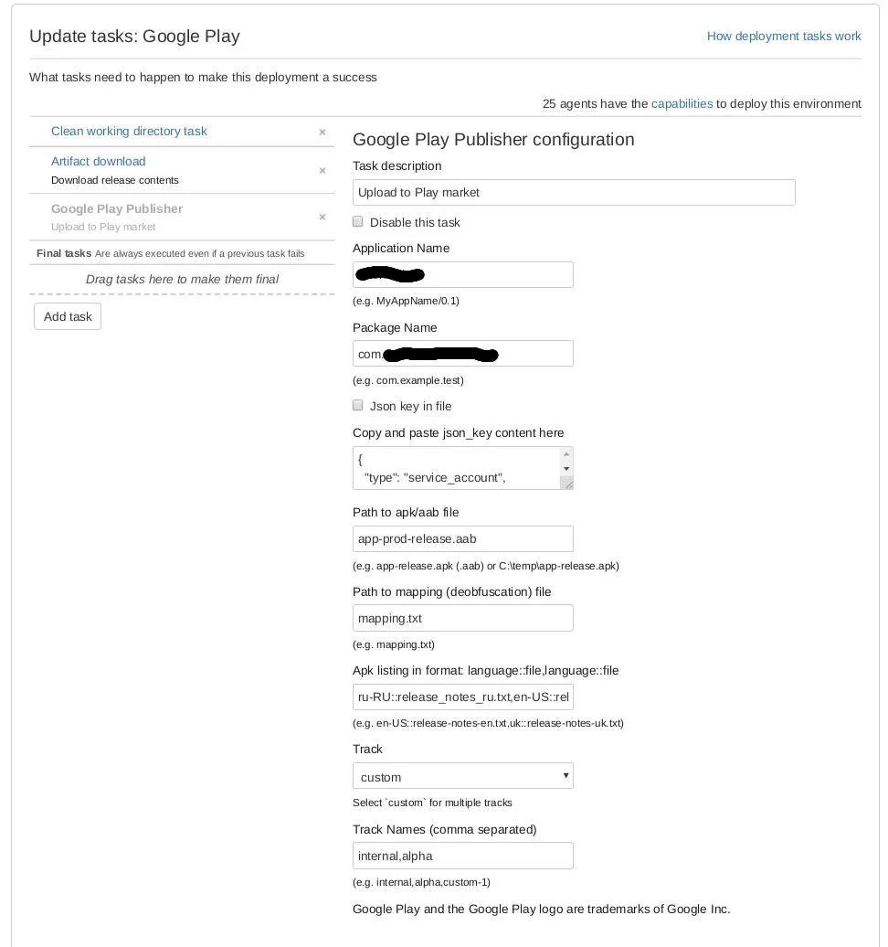 Google Play Publisher — screenshot from the Atlassian Marketplace listing