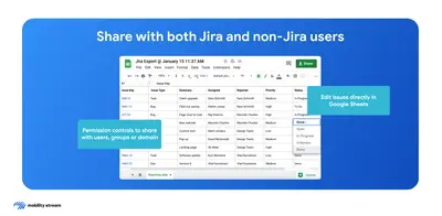 Google Sheets Integration for Atlassian — screenshot