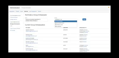Group Ambassadors for Confluence for Atlassian — screenshot