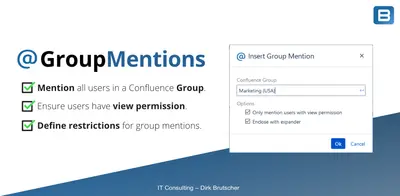Group Mentions for Atlassian — screenshot