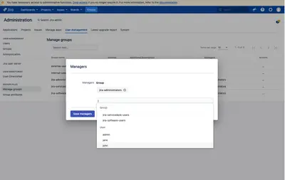 Groups Plus - Attributes and delegated management for Atlassian — screenshot