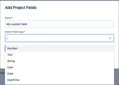 Gudis Project Fields (FREE) for Atlassian — screenshot