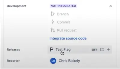 Harness Feature Flags for Jira for Atlassian — screenshot