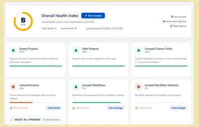 Health check for Jira for Atlassian — screenshot