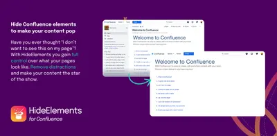 HideElements - Custom Layout & UI Control for Confluence for Atlassian — screenshot