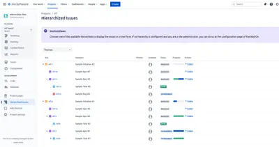 Hierarchies for Atlassian — screenshot
