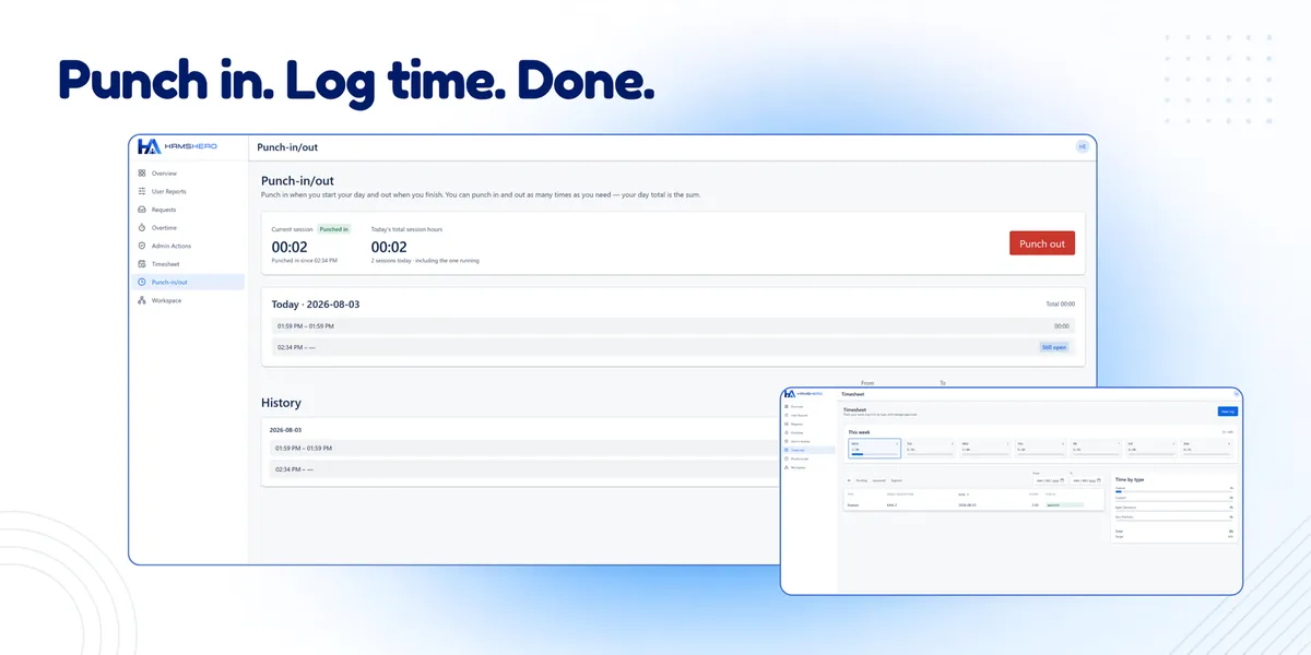 HRMS Hero — screenshot from the Atlassian Marketplace listing