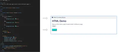 Html Content Block for Atlassian — screenshot