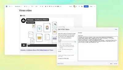 HTML for Confluence for Atlassian — screenshot