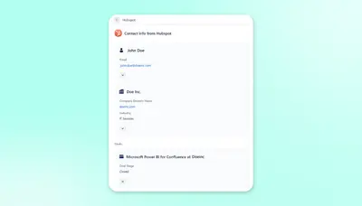 HubSpot CRM Connector for Jira for Atlassian — screenshot