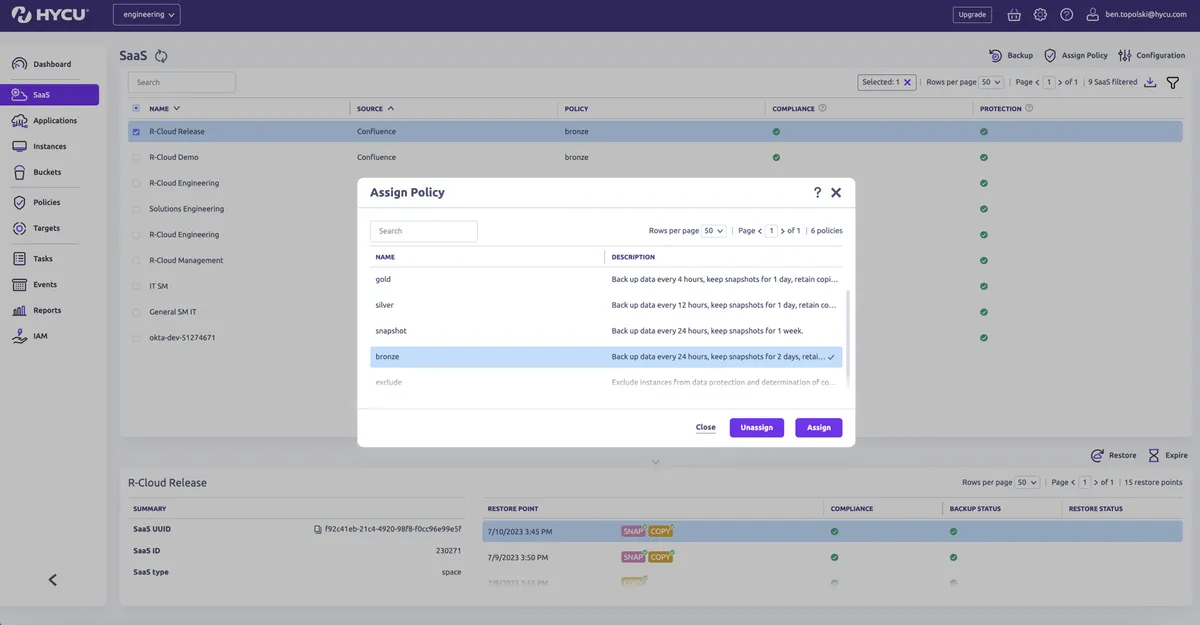 HYCU for Confluence — screenshot from the Atlassian Marketplace listing