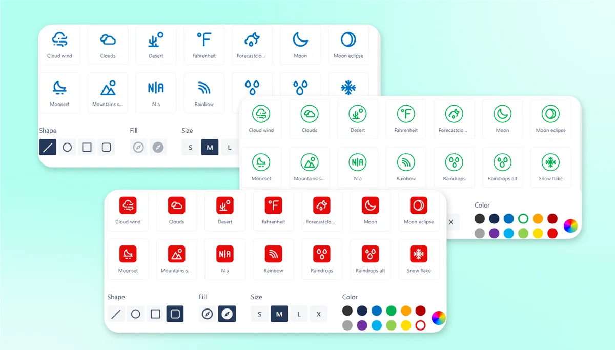 Icons for Confluence — screenshot from the Atlassian Marketplace listing