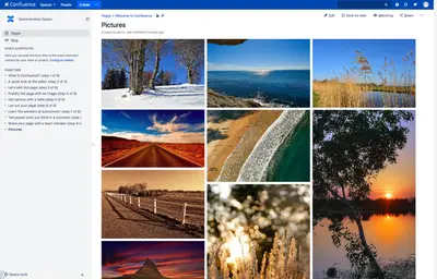 IMAGE GRID for Confluence for Atlassian — screenshot