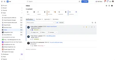 Inbox for Jira (smart notifications) for Atlassian — screenshot