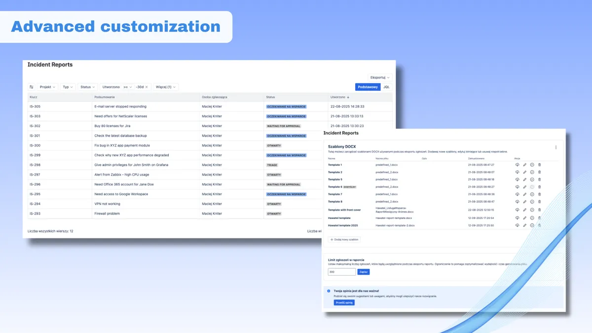 Incident Reports — screenshot from the Atlassian Marketplace listing