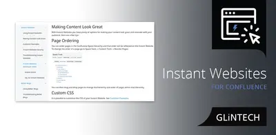 Instant Websites for Confluence for Atlassian — screenshot