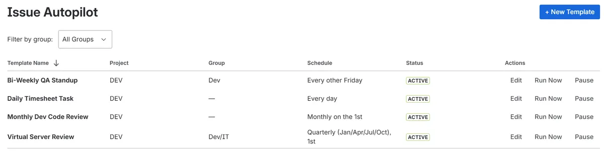 Issue Autopilot — screenshot from the Atlassian Marketplace listing
