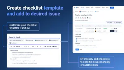 Issue Checklist Template and Report for Atlassian — screenshot