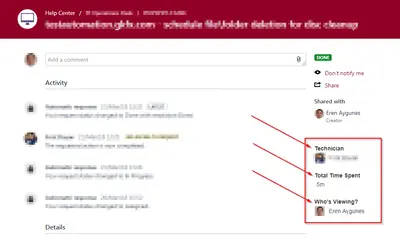 Issue Details for Jira Service Desk for Atlassian — screenshot