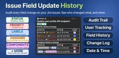 Issue Field Update History Custom Field for Atlassian — screenshot