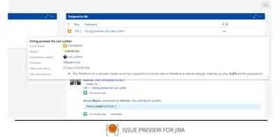 Issue Preview for Jira for Atlassian — screenshot