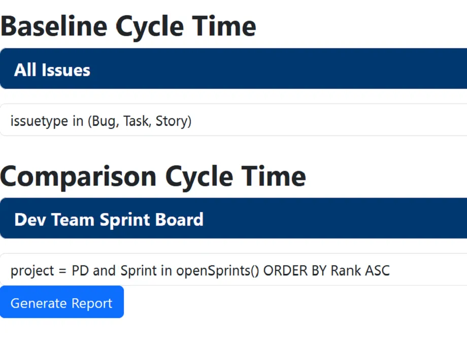 Issue Type Cycle Time — screenshot from the Atlassian Marketplace listing
