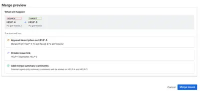 IssueMerge For Jira for Atlassian — screenshot