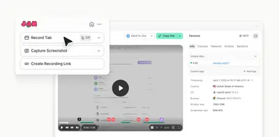 Jam - Share screen recordings with dev context for Atlassian — screenshot