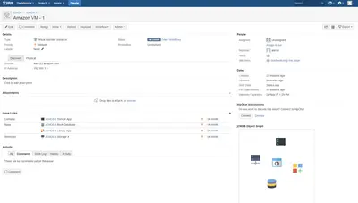 jCMDB Asset Management for Atlassian — screenshot