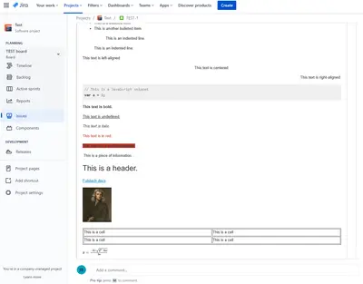 JEditor-compatible Custom Fields for Jira Cloud for Atlassian — screenshot