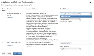 JELUS Enterprise LDAP User Sync for Jira for Atlassian — screenshot
