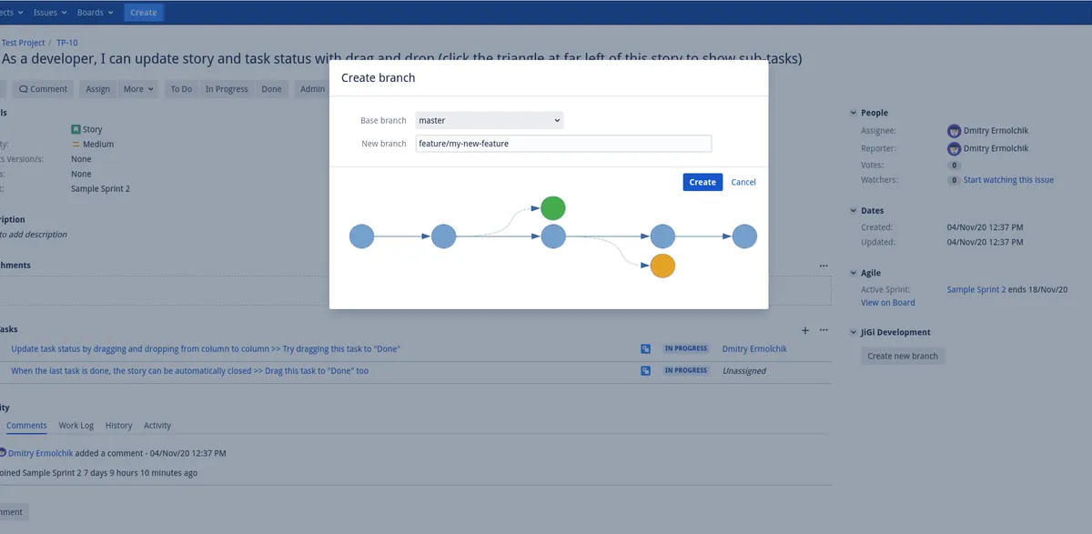 JiGi — screenshot from the Atlassian Marketplace listing