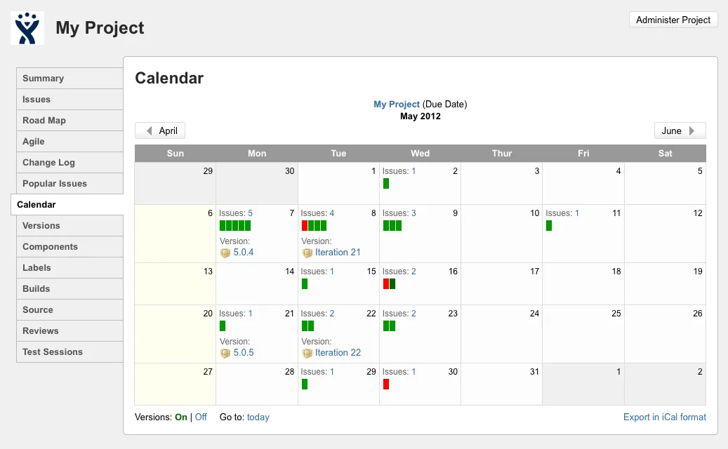 Jira Calendar Plugin — screenshot from the Atlassian Marketplace listing