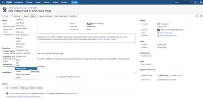 Jira to Jira Issue Copy for Atlassian — screenshot