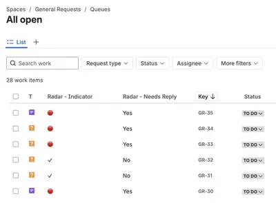 JSM Queue Radar for Atlassian — screenshot