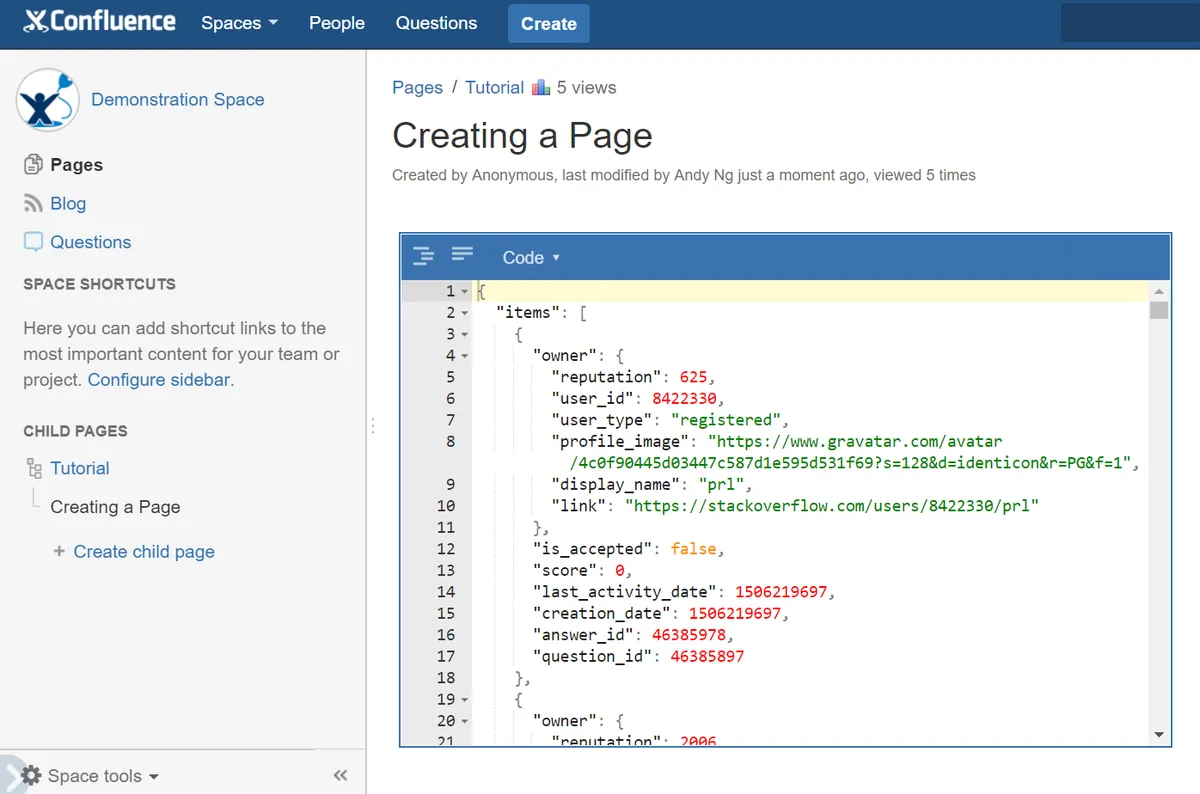 JSON Viewer & Editor — screenshot from the Atlassian Marketplace listing