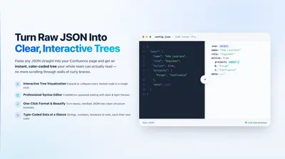 JSON Viewer Pro for Confluence for Atlassian — screenshot