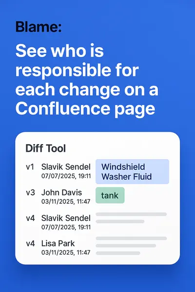 Just History Blame Issues for Atlassian — screenshot