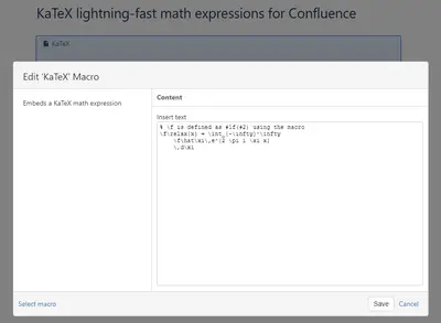 KaTeX Math Expressions & Formulas for Confluence for Atlassian — screenshot