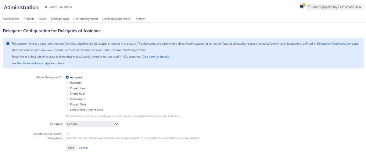 Keychain - Delegation for Jira — screenshot from the Atlassian Marketplace listing