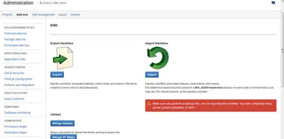 KIWI (Workflow Importer) for Atlassian — screenshot