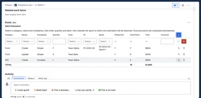 Kosto: Epic Estimation, PI Planning, Project & AI Health for Atlassian — screenshot