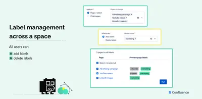Label Manager - bulk edit labels in Confluence for Atlassian — screenshot