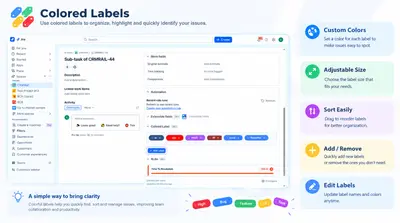 Labels Management for Jira for Atlassian — screenshot
