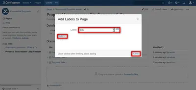 Labels Restrict for Atlassian — screenshot